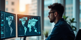 Analyste cybersécurité concentré devant plusieurs écrans