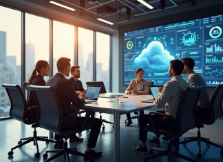 Automatisation marketing cloud : comprendre et maîtriser l’outil incontournable Bureau moderne avec equipe diverse collaborant autour d'une table