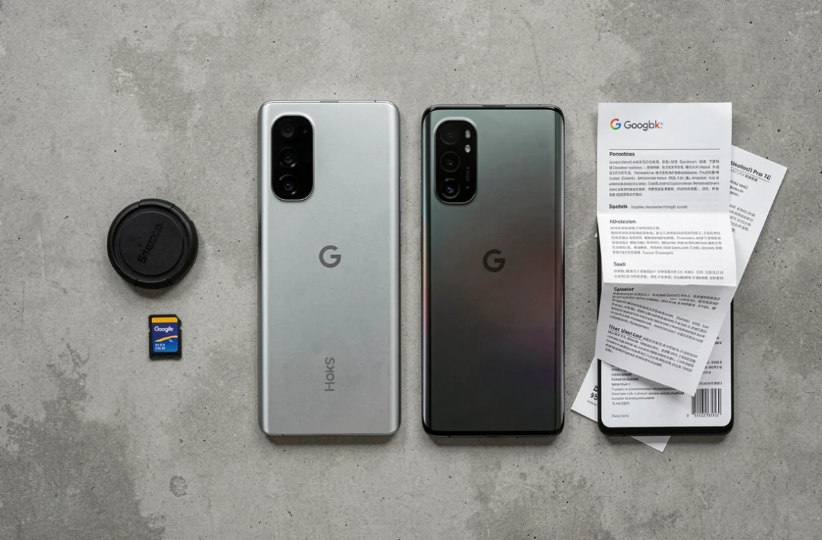 Comparatif des meilleurs photophones dont le Pixel 9 Pro XL en vue à plat