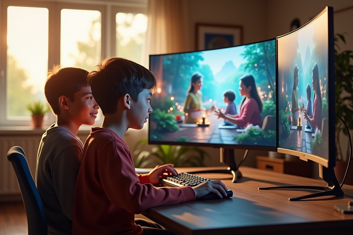 écran gaming