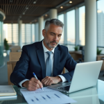 Manager vs Lead : quelles différences et rôles dans une entreprise ? Manager daffaires en réunion dans un bureau moderne