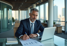 Manager vs Lead : quelles différences et rôles dans une entreprise ? Manager daffaires en réunion dans un bureau moderne