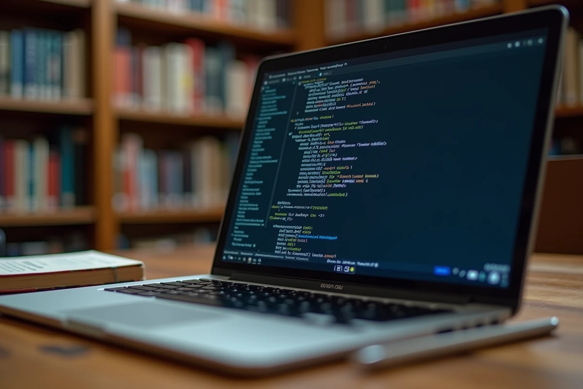 Écran de terminal affichant l'historique des commandes pushd et popd dans une bibliothèque universitaire